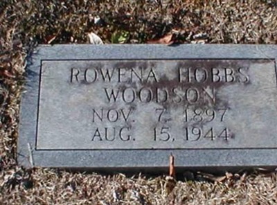 Rowena Hobbs Woodson on Sysoon