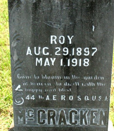 Roy McCRACKEN on Sysoon