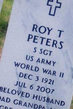 Roy T. Peters on Sysoon