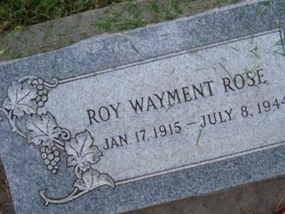 Roy Wayment Rose on Sysoon