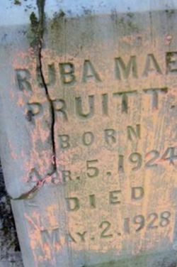 Ruba Mae Pruitt on Sysoon