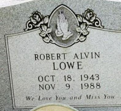 Rubert Alvin Lowe on Sysoon