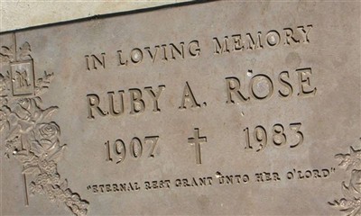 Ruby A. Rose on Sysoon
