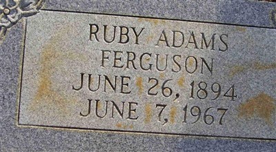 Ruby Adams Ferguson on Sysoon