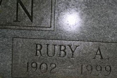 Ruby Addie Bullington Brown on Sysoon