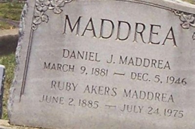 Ruby Akers Maddrea on Sysoon