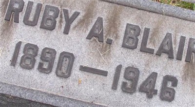 Ruby Alberta Lewis Blair on Sysoon