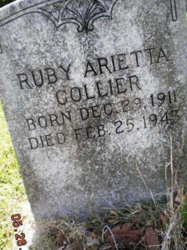 Ruby Arietta Collier on Sysoon