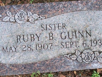 Ruby B. Guinn, Find a grave on Sysoon Ruby B. Guinn on Sysoon