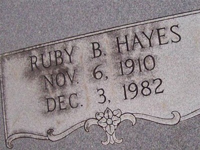 Ruby B. Hayes on Sysoon