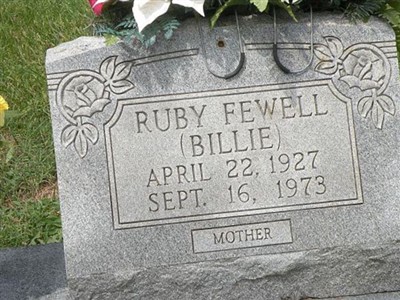Ruby "Billie" Johnson Fewell on Sysoon