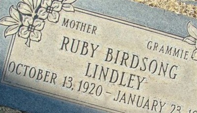 Ruby Birdsong Lindley on Sysoon