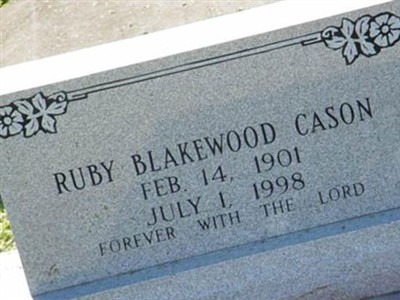 Ruby Blakewood Cason on Sysoon