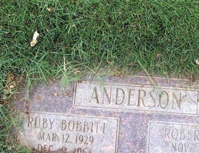 Ruby Bobbitt Anderson on Sysoon