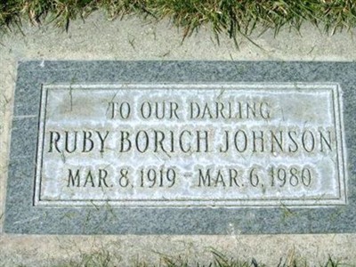 Ruby Borich Johnson on Sysoon