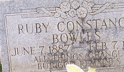 Ruby Constance Bowles on Sysoon