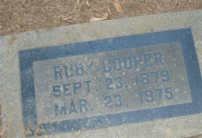 Ruby Cooper, Find a grave on Sysoon Ruby Cooper on Sysoon