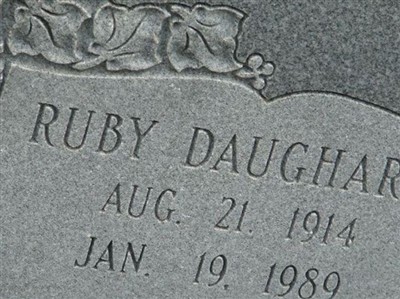 Ruby Daugharty Carter on Sysoon