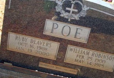 Ruby Deavers Poe on Sysoon