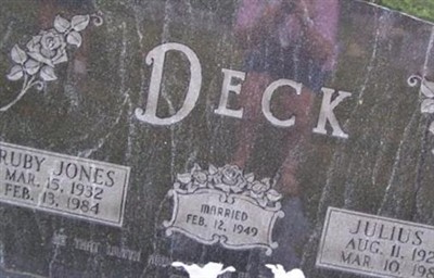 Ruby Deck, Find a grave on Sysoon Ruby Deck on Sysoon