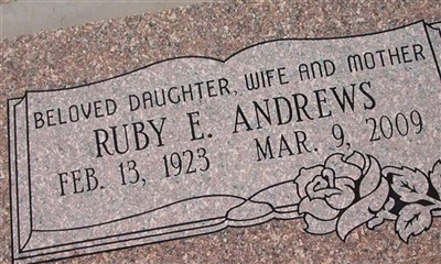 Ruby E Andrews on Sysoon