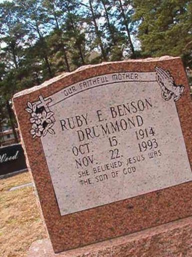 Ruby E Benson Drummond on Sysoon