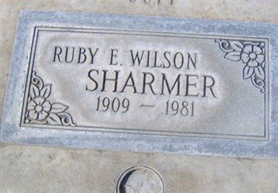 Ruby E Wilson Sharmer on Sysoon