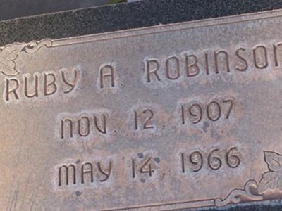 Ruby Elizabeth Anderson Robinson on Sysoon