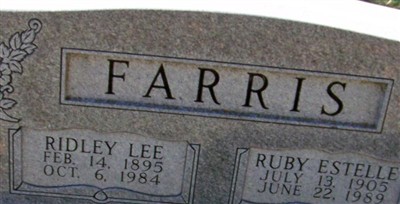 Ruby Estelle Farris on Sysoon