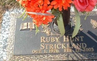 Ruby Estelle Hunt Strickland on Sysoon