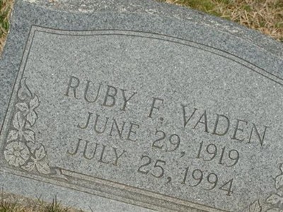 Ruby F. Vaden on Sysoon