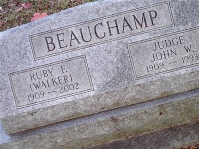 Ruby F Walker Beauchamp on Sysoon