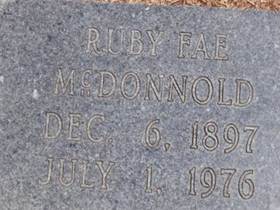 Ruby Fae Matthews McDonnold on Sysoon