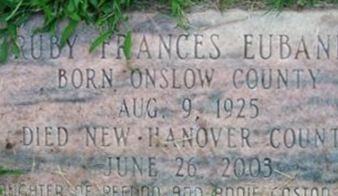 Ruby Frances Hobbs Eubanks on Sysoon
