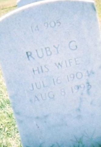Ruby G Cline on Sysoon