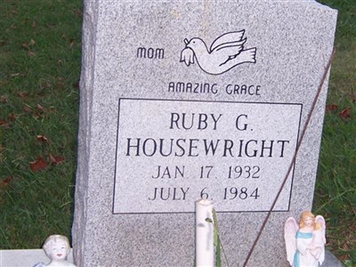 Ruby G Housewright on Sysoon