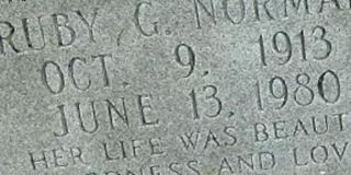 Ruby G. Norman on Sysoon