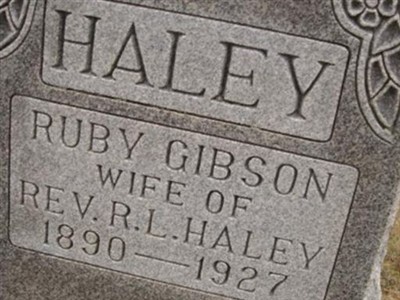 Ruby Gibson Haley on Sysoon