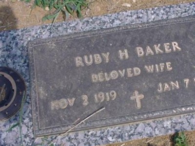 Ruby H. Baker on Sysoon