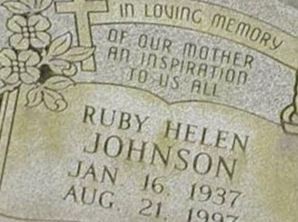 Ruby Helen Johnson on Sysoon
