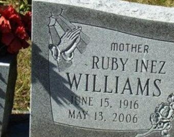 Ruby Inez Williams on Sysoon