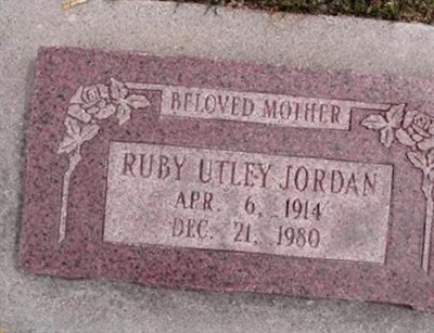 Ruby Ivy Utley Jordan on Sysoon