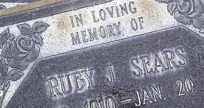 Ruby Jewell Stewart Sears on Sysoon