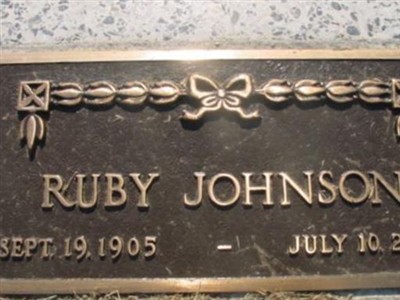 Ruby Johnson on Sysoon