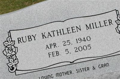 Ruby Kathleen Miller on Sysoon
