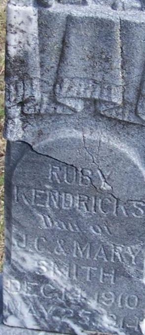 Ruby Kendricks Smith on Sysoon