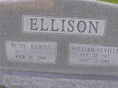 Ruby Kerns Ellison on Sysoon