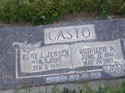 RUBY L JENSEN CASTO on Sysoon