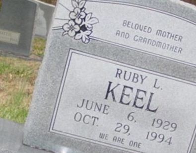 Ruby L. Keel on Sysoon
