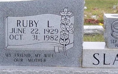 Ruby L. Slade on Sysoon